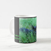 猫草のカスタムのマグ コーヒーマグカップ (正面左)