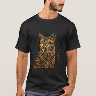 猫華美ポートレート Tシャツ