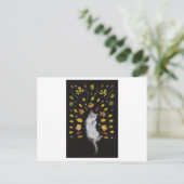 猫葉及び写真用はがき ポストカード (スタンド正面)