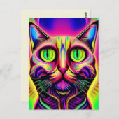 猫葉書 ポストカード (正面/裏面)