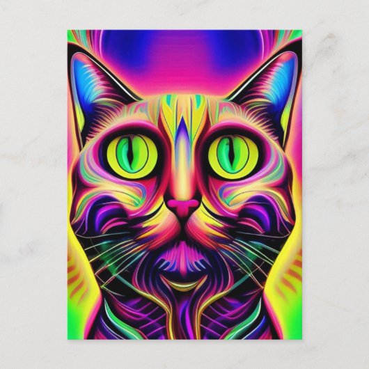 猫葉書 ポストカード (正面)