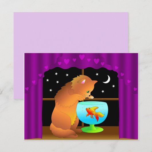 猫葉書 ポストカード (正面/裏面)