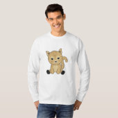 猫虎猫かわいい猫たち毛鼻子猫 Tシャツ (正面フル)