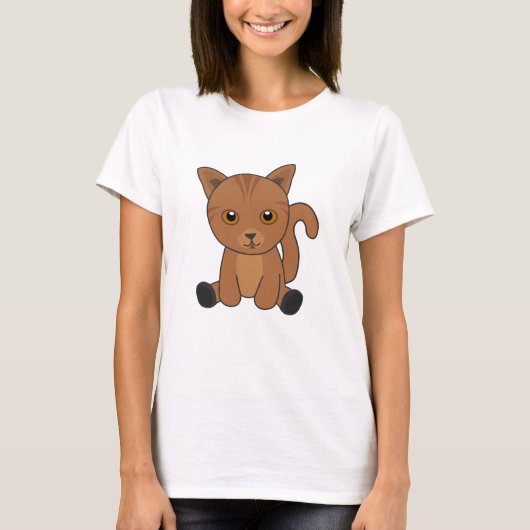 猫虎猫かわいい猫たち毛鼻子猫 Tシャツ (正面)