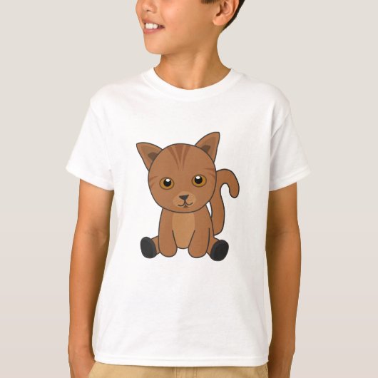 猫虎猫かわいい猫たち毛鼻子猫 Tシャツ (正面)