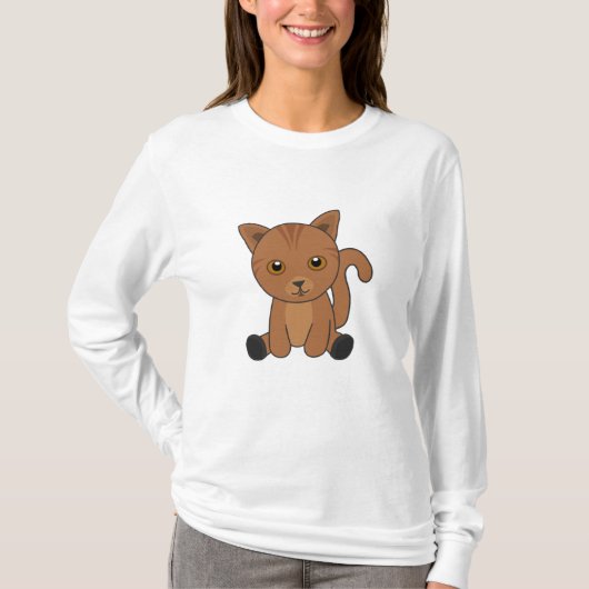 猫虎猫かわいい猫たち毛鼻子猫 Tシャツ (正面)