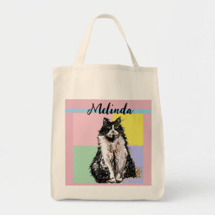 猫虎猫パステルキャッツキャッツキッズガールズライトピンク トートバッグ
