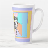 猫虎猫パステルキャッツキャッツワンズパステルカラー カフェラテマグ (右)