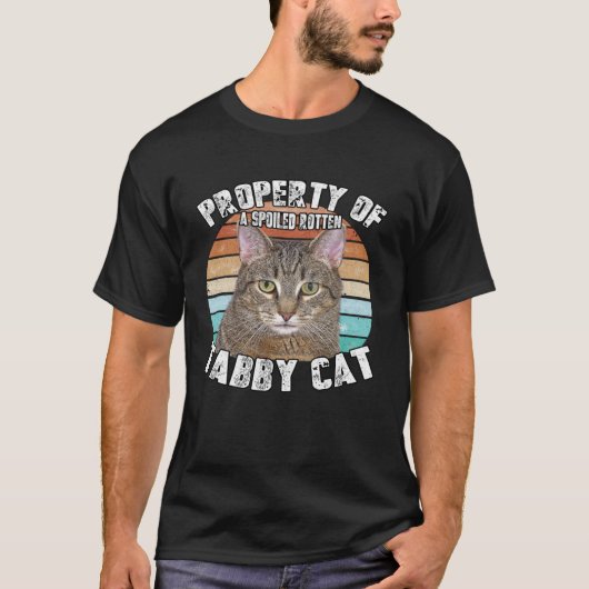 猫虎猫ヴィンテージ80年代スタイル猫レトロ Tシャツ (正面)