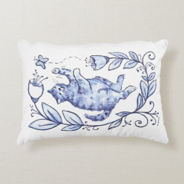 猫蝶の枕 アクセントクッション
