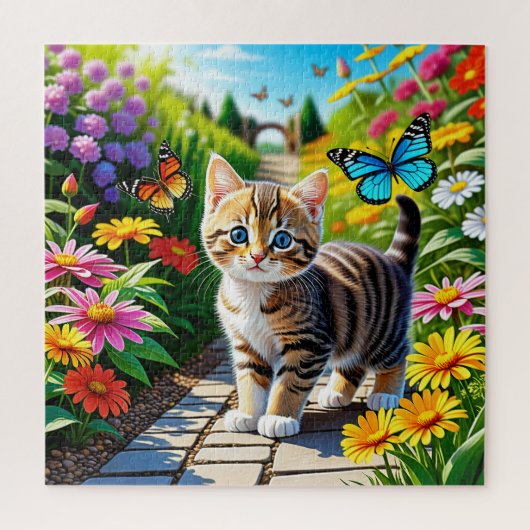 猫蝶 ジグソーパズル (縦)
