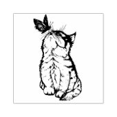 猫蝶 ラバースタンプ (インプリント)