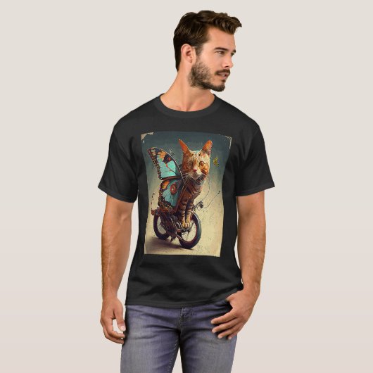 猫蝶 Tシャツ (正面フル)
