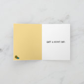 猫被うさぎ耳ハッピーイースター カード (内部)