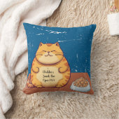 猫装飾用クッション、16インチx 16インチオレンジ色の猫 クッション (ブランケット)