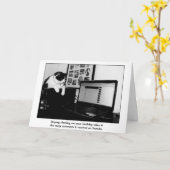 猫見える誕生日付きベルト付きYoutube カード (黄色い花)