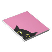 猫覗きピンクのパッ書ドスタンド ノートパッド (アングル)