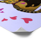 猫親切性ことわざ ポスター (角)