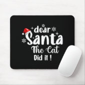 猫親愛サンタがクリスマスをおもしろいやった マウスパッド (マウス)