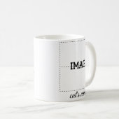 猫親愛パパ写真コラージュと猫の名前 コーヒーマグカップ (正面右)