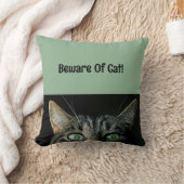 猫角枕に注意 クッション (ブランケット)