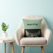 猫角枕に注意 クッション (椅子)