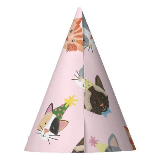 猫触覚パーフェクト誕生日 パーティーハット (裏面)