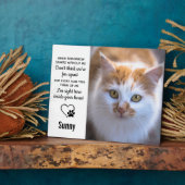 猫記念ギフト – Pet Loss Remembrance Keepsake フォトプラーク (側面)