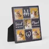 猫記念写真ユニークコラージュ フォトプラーク (正面)