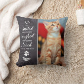 猫記念写真悔やみや弔慰記念 – Pet Loss クッション (ブランケット)