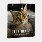 猫記念写真 セラミックオーナメント (右)