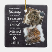 猫記念写真 セラミックオーナメント (裏面)