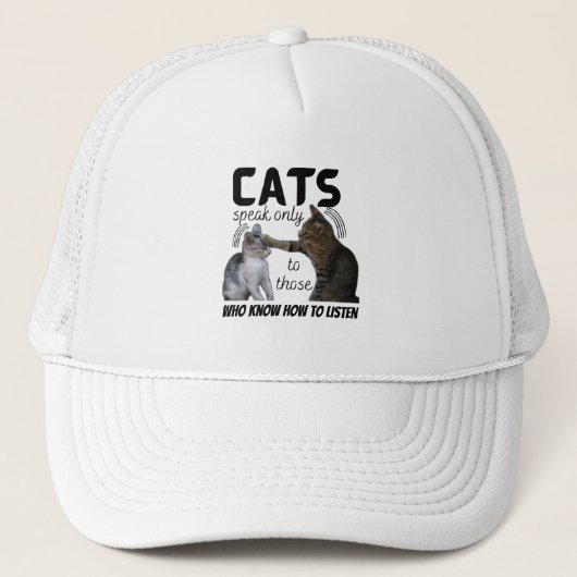 「猫話は、知っている人にだけ キャップ (正面)