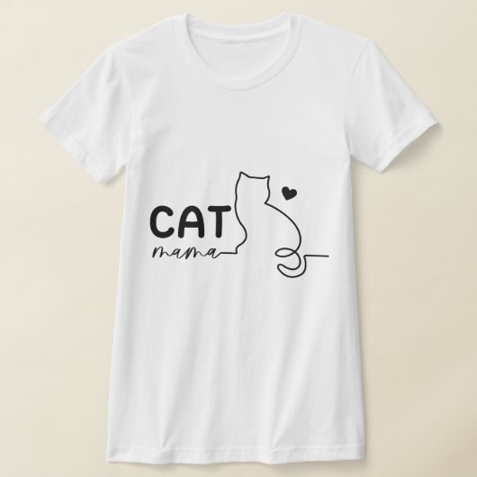 猫誇りを持った母 – かわいい猫好きの女性ギフト Tシャツ (レイダウン)