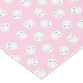 猫誕生パーティー子猫ピンク テーブルクロス (アングル)