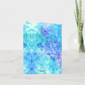 猫誕生日おもしろいミュージシャン折りグリーティングカード カード (裏面)