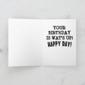 猫誕生日おもしろカード カード (内部)