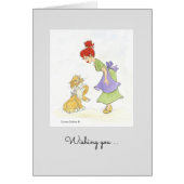 猫誕生日カード (正面)