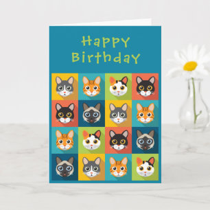 猫誕生日カード カード