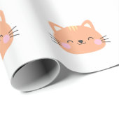 猫誕生日キッズアート ラッピングペーパー (ロールコーナー)