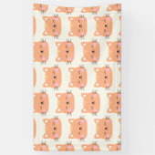 猫誕生日キッズアート 横断幕 (縦)