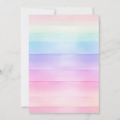 猫誕生日キッテンパーティーポーティガール 招待状 (裏面)