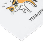 猫語、猫おもしろい子猫、ラブキャットギフトアイディア テーブルクロス (アングル)