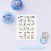 猫語、猫おもしろい猫、愛猫ギフトアイディア チラシ (シングル)