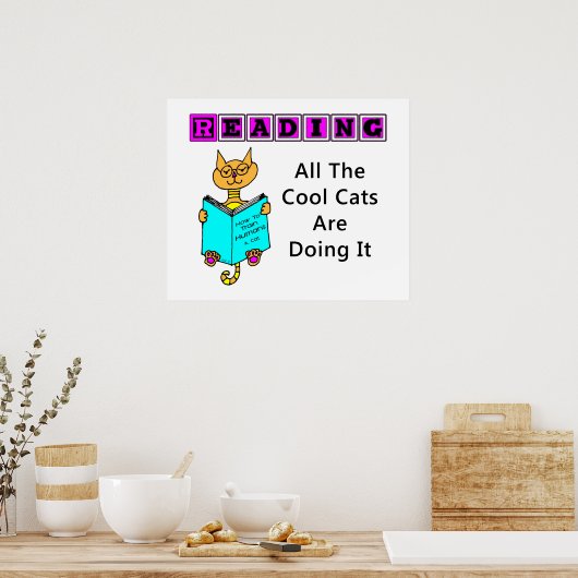 猫読たちクールは ポスター (キッチン)