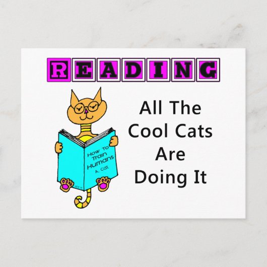 猫読たちクールは ポストカード (正面)