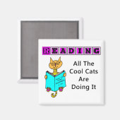 猫読たちクールは マグネット (正面/裏面)