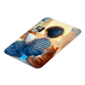 猫読と一緒に暮らす少年の本 マグネット (左側)