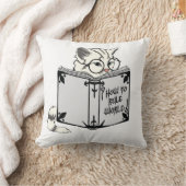 猫読の本 クッション (ブランケット)