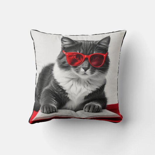 猫読の本 クッション (裏面)